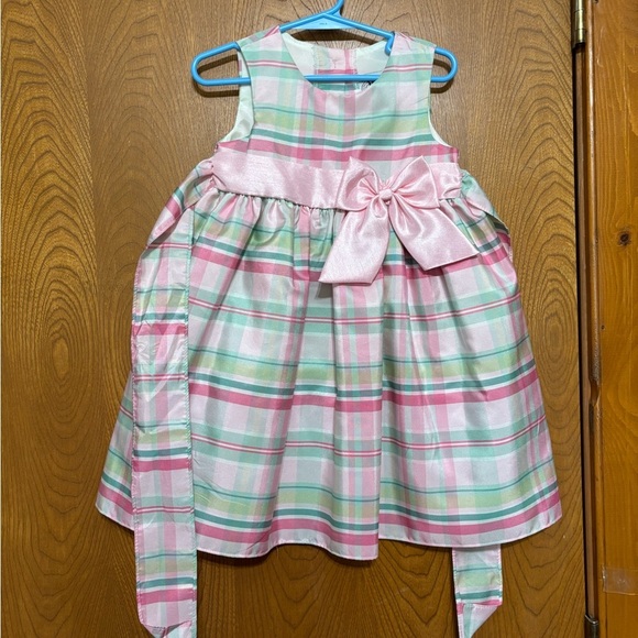 NWOT Good Lad Pink and Green Plaid Dress 4T - Picture 1 of 8